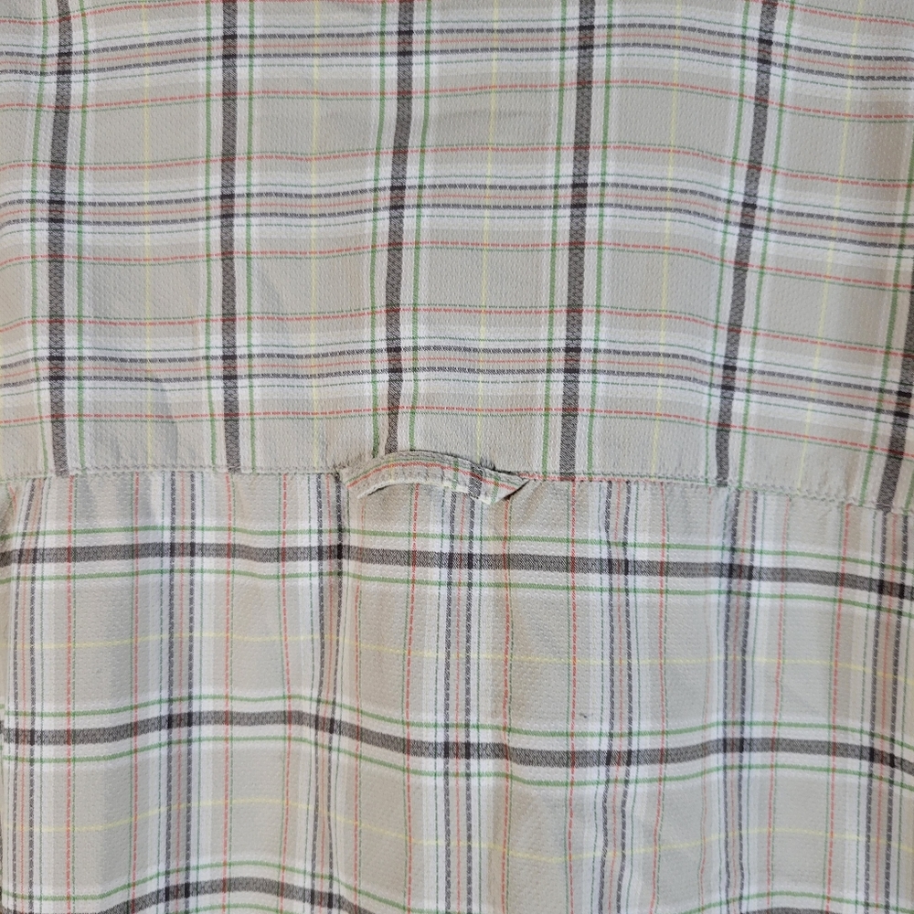 Mens Columbia Titanium Long Sleeve Plaid Button Front Shirt Size Large - Picture 8 of 9